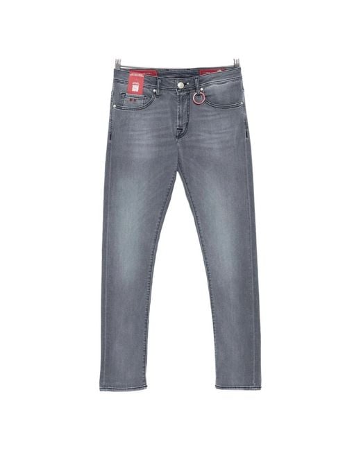 Tramarossa Men's Blue Slim Fit Jeans