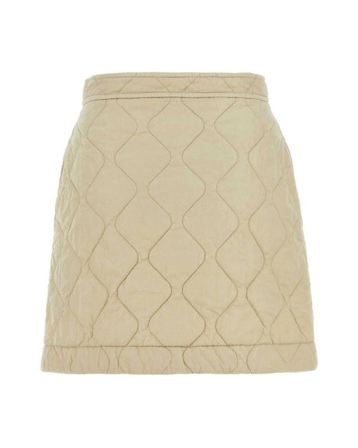 Burberry Natural Short Skirts