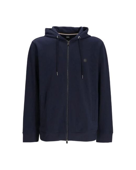 HUGO Zip-Throughs in het Blue voor heren
