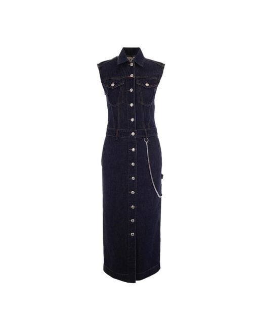 Sportmax Blue Shirt Dresses