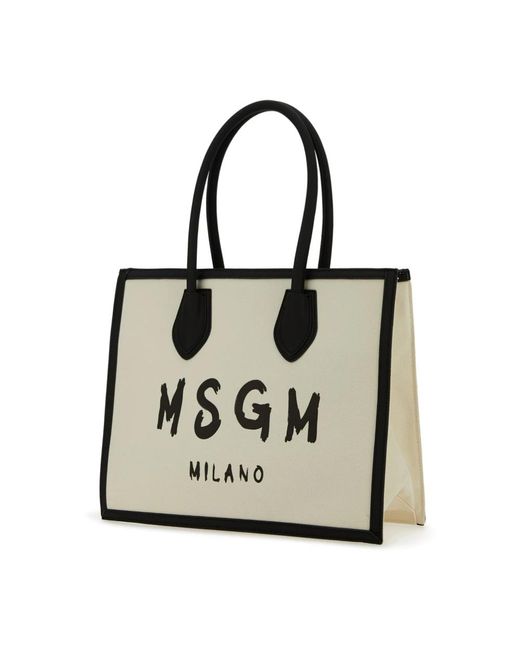 MSGM Black Stilvolle borsa tasche