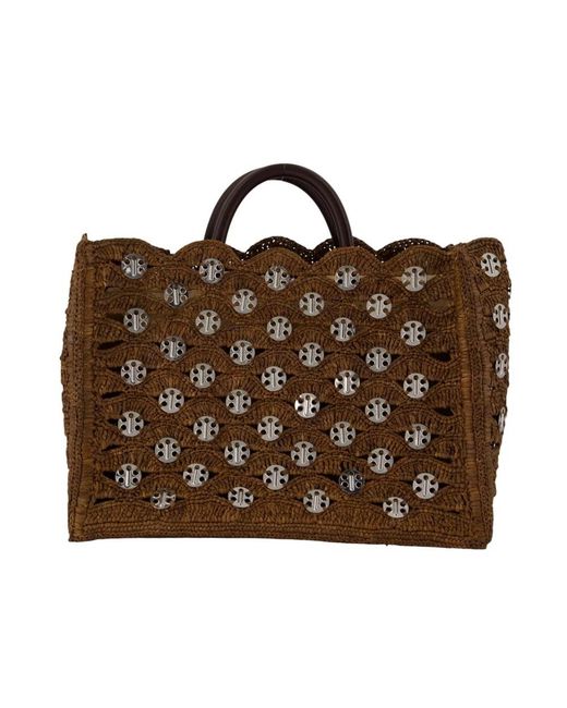 Rabanne Brown Shopping Bags
