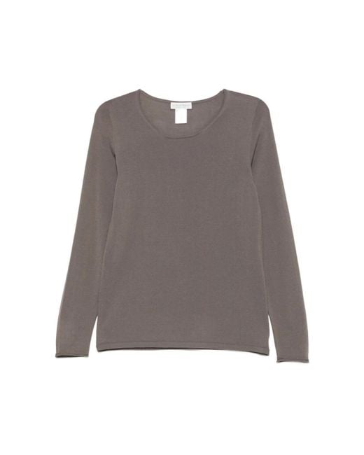 Le Tricot Perugia Long Sleeve Tops in het Brown