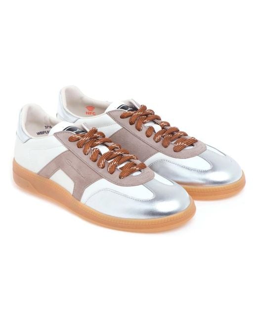 Santoni Brown Sneakers
