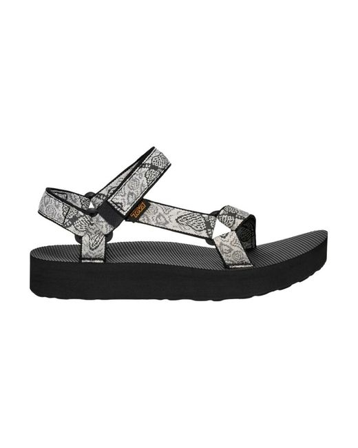 Flat Sandals Teva en coloris Black