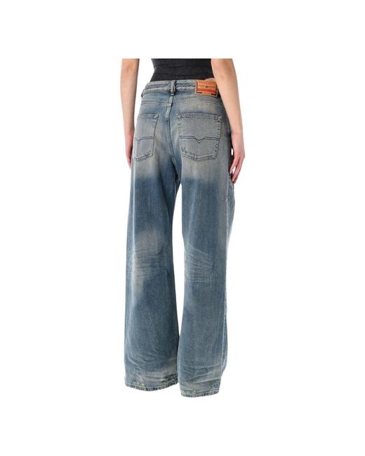 DIESEL Blue Wide Jeans