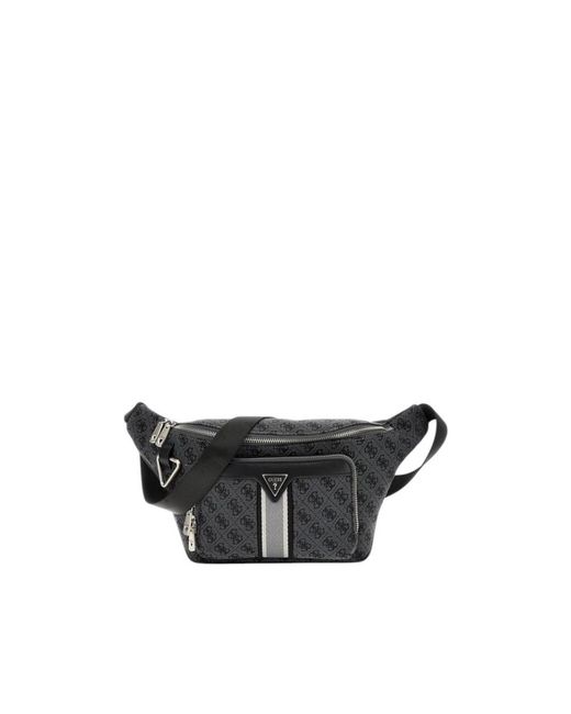 Guess Black Belt Bags for men