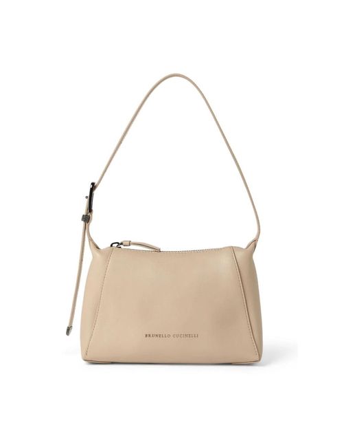Shoulder Bags di Brunello Cucinelli in Natural