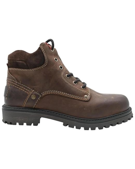 Wrangler Brown Lace-Up Boots for men