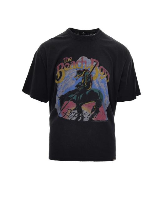 Represent T-Shirt in het Black voor heren