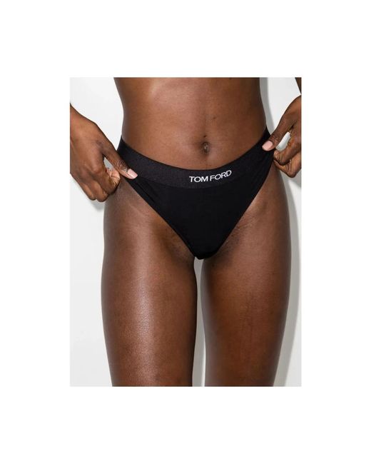 Tom Ford String Met Logoband in het Black