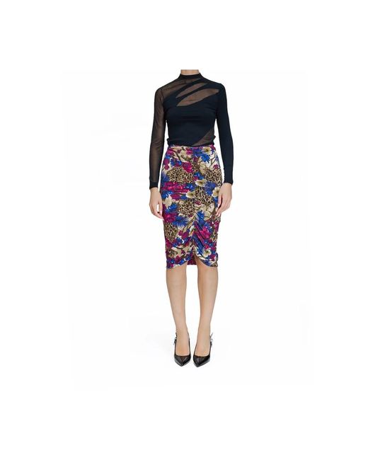 Just Cavalli Blue Midi Skirts