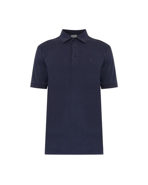 Etro Logo Polo in het Blue voor heren