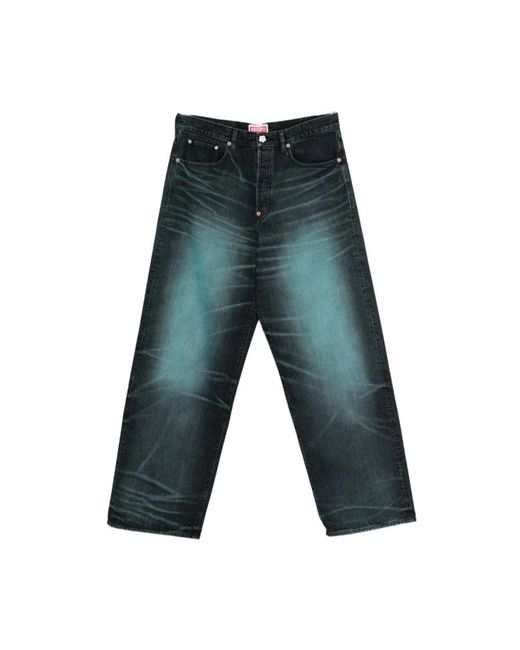 KENZO Gray Straight Jeans for men