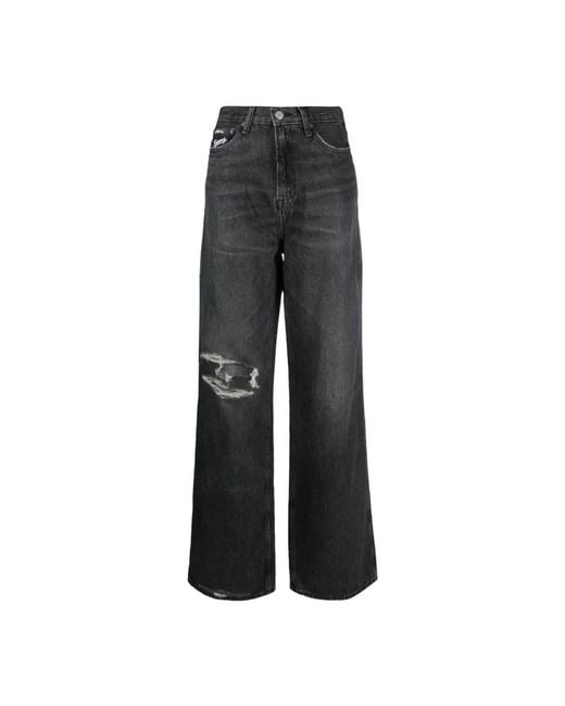 Tommy Hilfiger Gray Wide Jeans