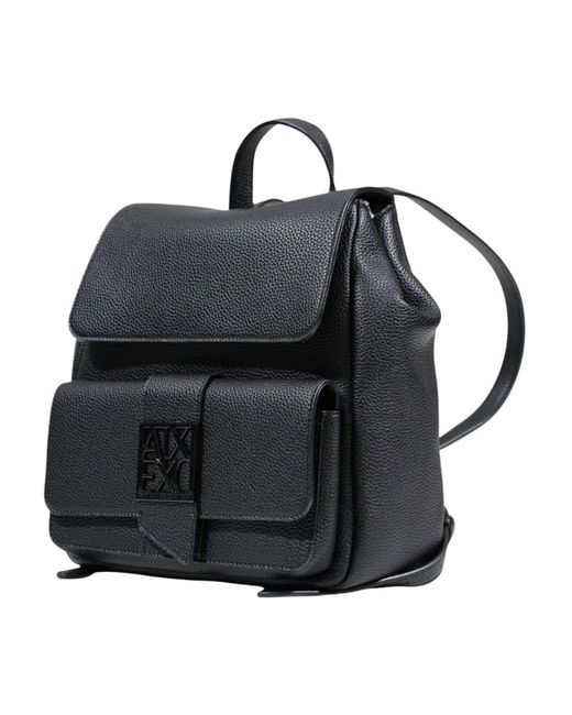 ARMANI EXCHANGE Black Backpacks