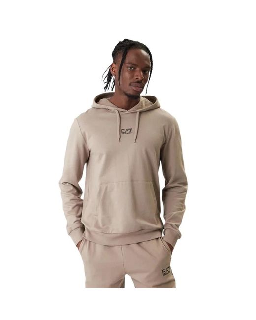 EA7 Kapuzenpullover in Brown für Herren