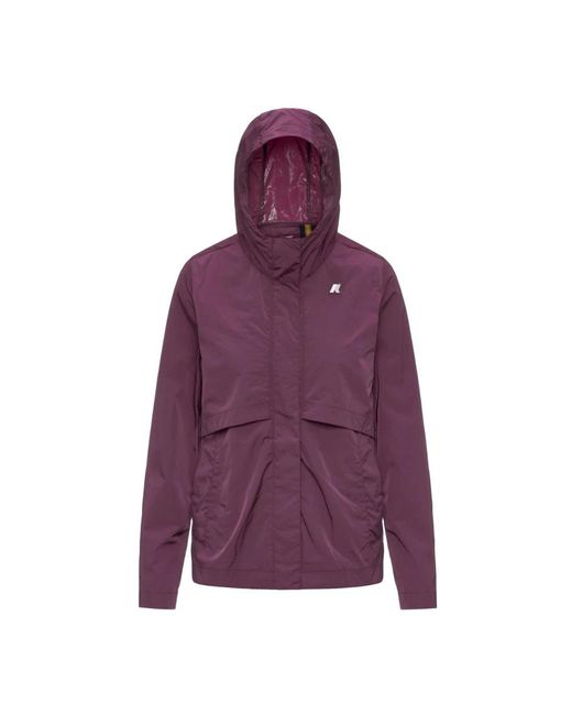 Rain Jackets K-Way de color Purple