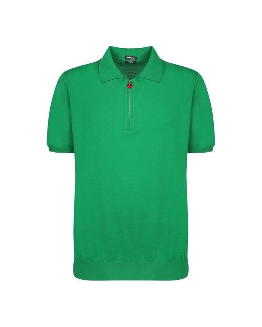 Kiton Grüne t-shirts polos ss24 in Green für Herren