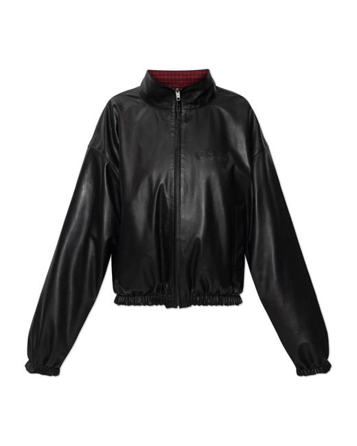 Balenciaga Black Leather Jackets