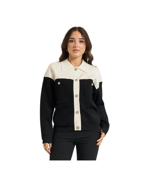 Light Jackets Silvian Heach de color Black