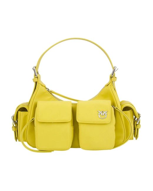 Pinko Yellow Shoulder Bags