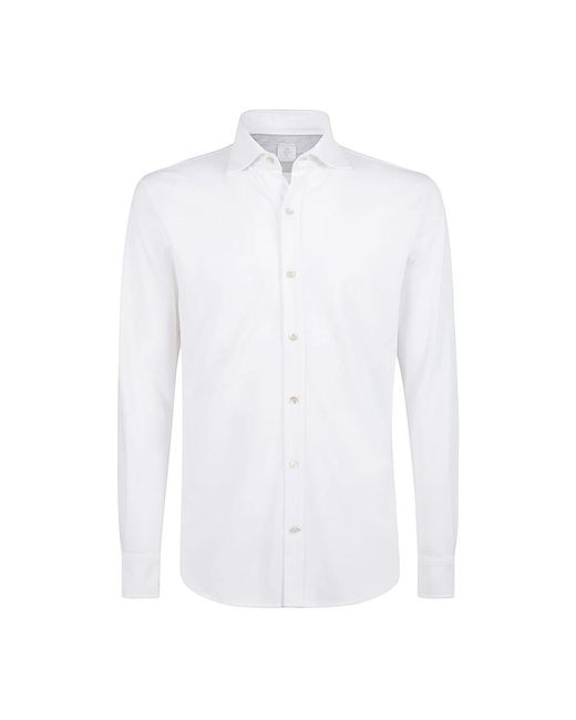 Eleventy White Formal Shirts for men