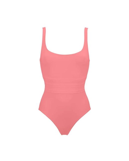 Eres Badmode ,Roze ,Grafische Taille Badpak in het Pink
