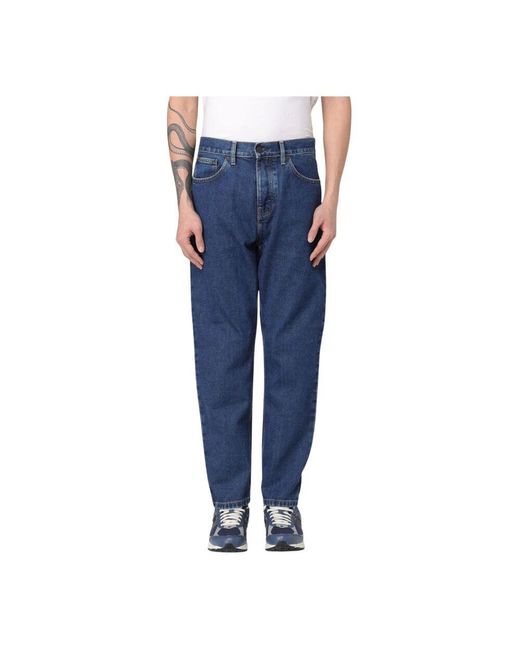 Carhartt Blue Straight Jeans for men