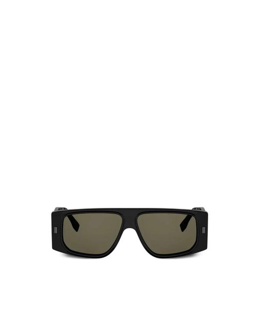 Fendi Ff Squared Zonnebril in het Black voor heren