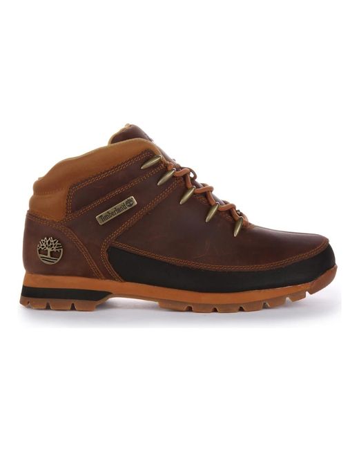 Timberland Brown Lace-Up Boots for men