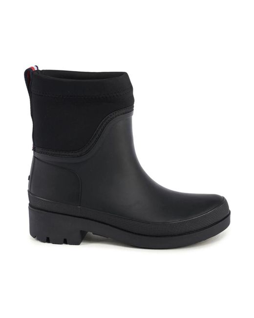 Tommy Hilfiger Black Rain Boots