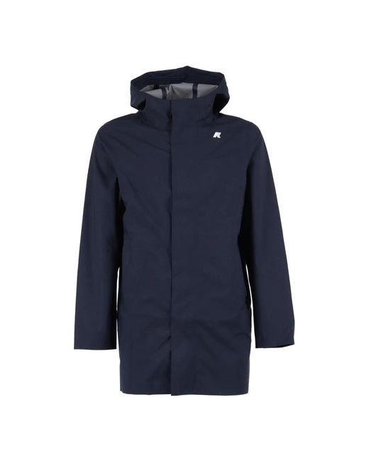 K-Way Blue Parkas for men