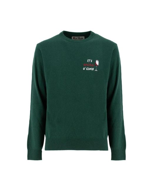 Round-Neck Knitwear di Mc2 Saint Barth in Green da Uomo