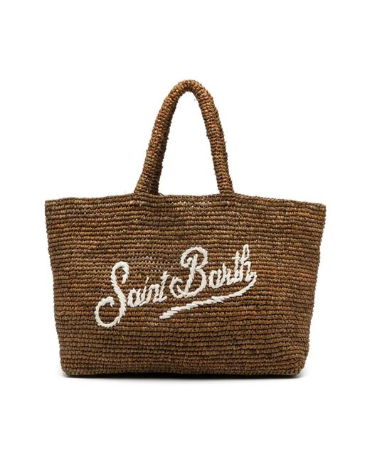 Saint Barth Brown Tote Bags