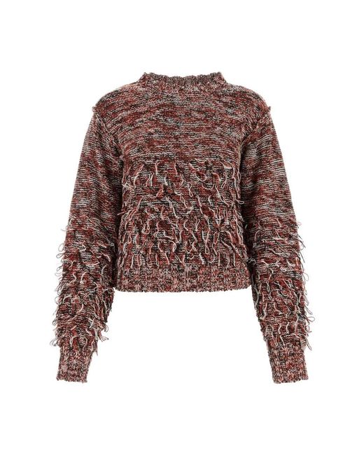 DURAZZI MILANO Brown Round-Neck Knitwear