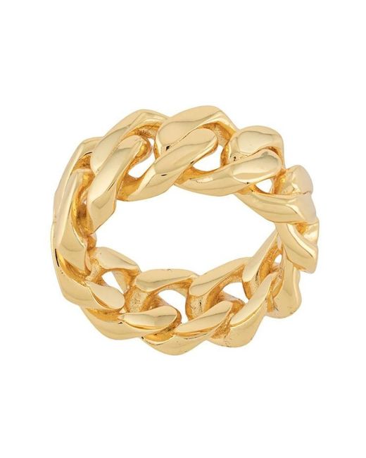 DARKAI Cuban Ring in het Metallic voor heren