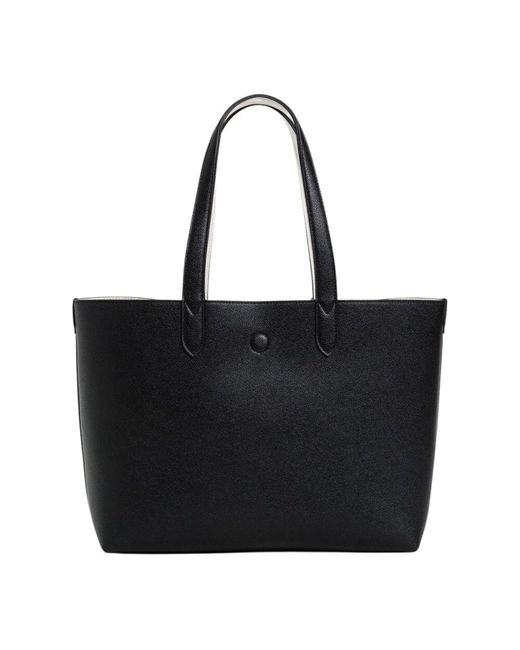 Twinset Black Wendbare tote tasche mit abnehmbarer tasche