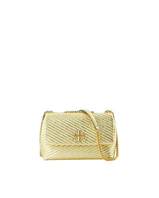 Tory Burch Metallic Goldene leder-schultertasche