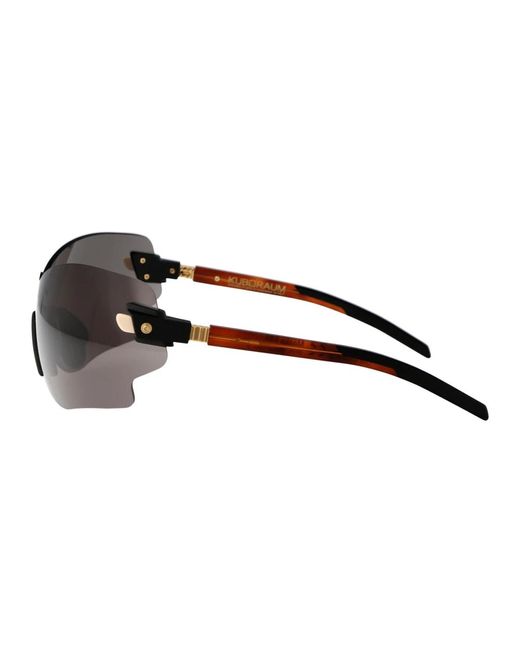 Kuboraum Brown Stylische sonnenbrille mit maske e51 design