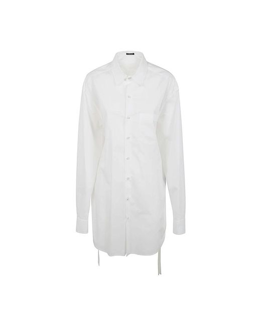 Ann Demeulemeester White Shirt Dresses
