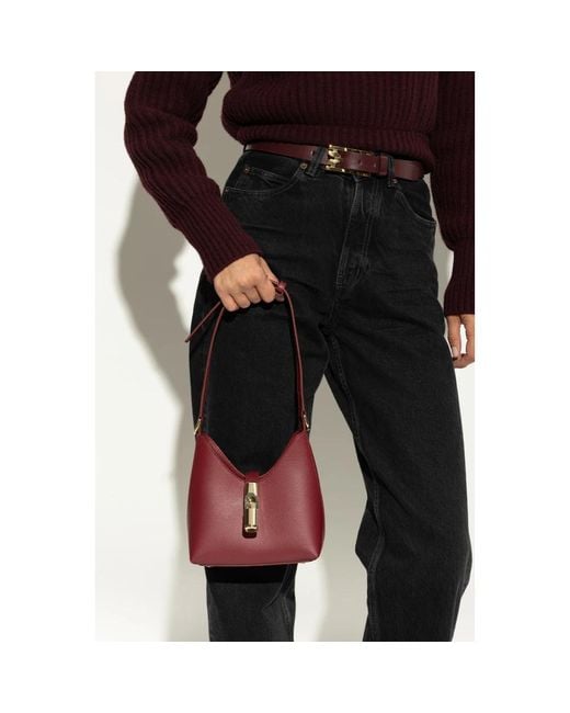 Furla Red Iride Mini Hobo-Tasche