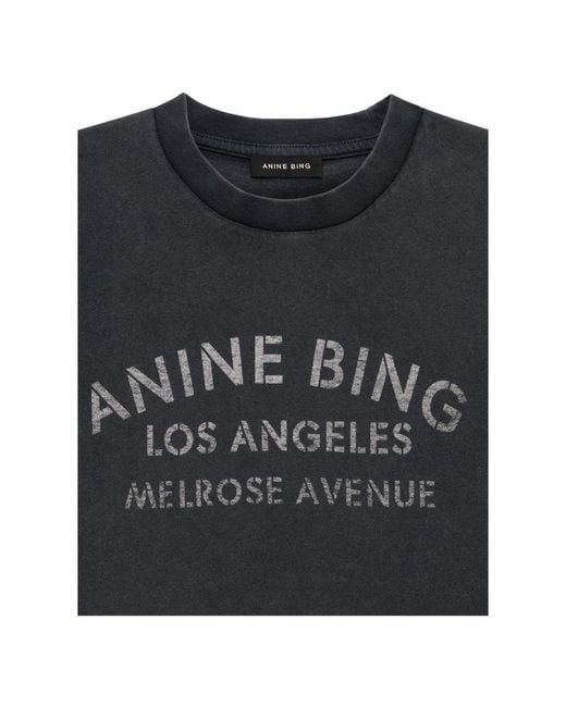 Anine Bing Black T-Shirts