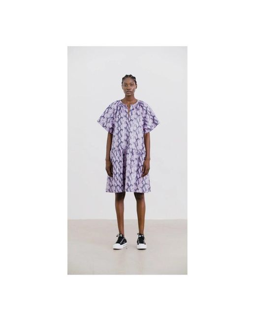 Stand Studio Purple Short Dresses