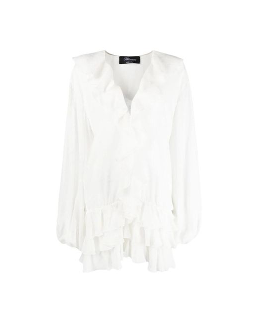 Blumarine White Short Dresses