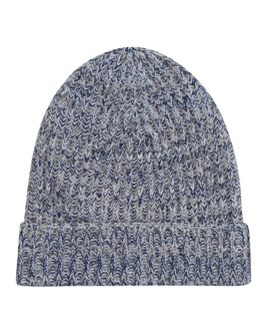 Malo Gerippte Strickmütze in Blue für Herren