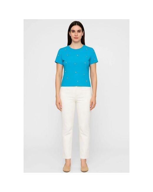 T-Shirts Clips de color Blue