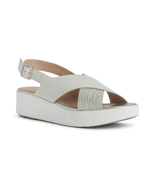 Flat Sandals di Geox in Metallic