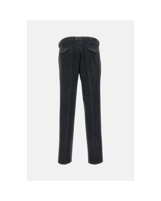 BRIGLIA Black Slim-Fit Trousers for men