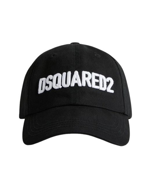 DSquared² Black Hats & Caps for men